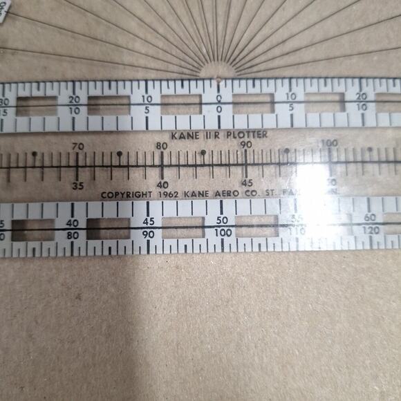 Kane II-R Plotter Jeppesen Navigation Plotter PN-1 D17 - Picture 5 of 5